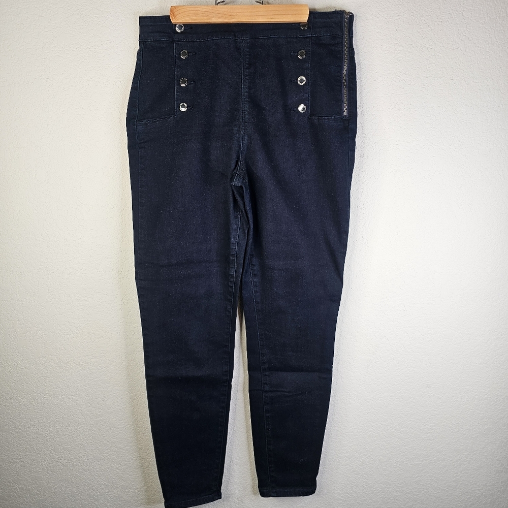 White House Black Market Blue Skinny Jeans